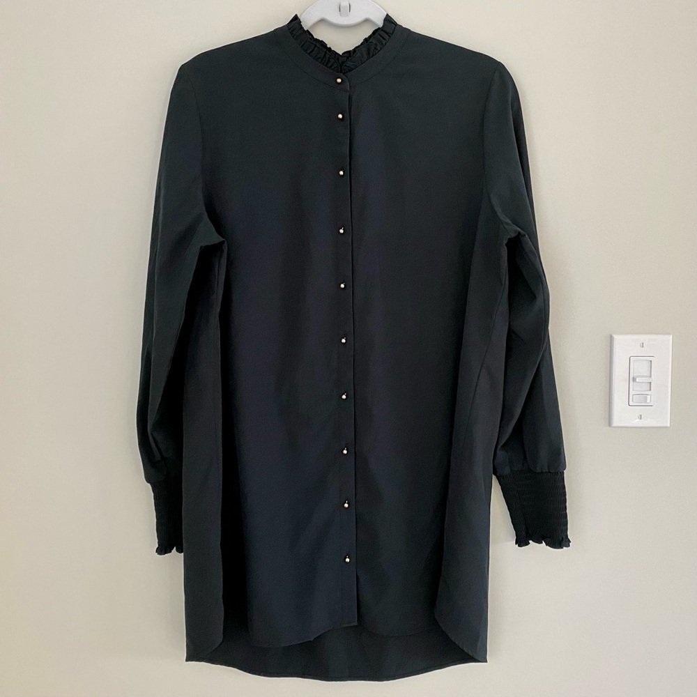 Soft Surroundings Black Vivian
Button Down Shirt L - Picture 2 of 14